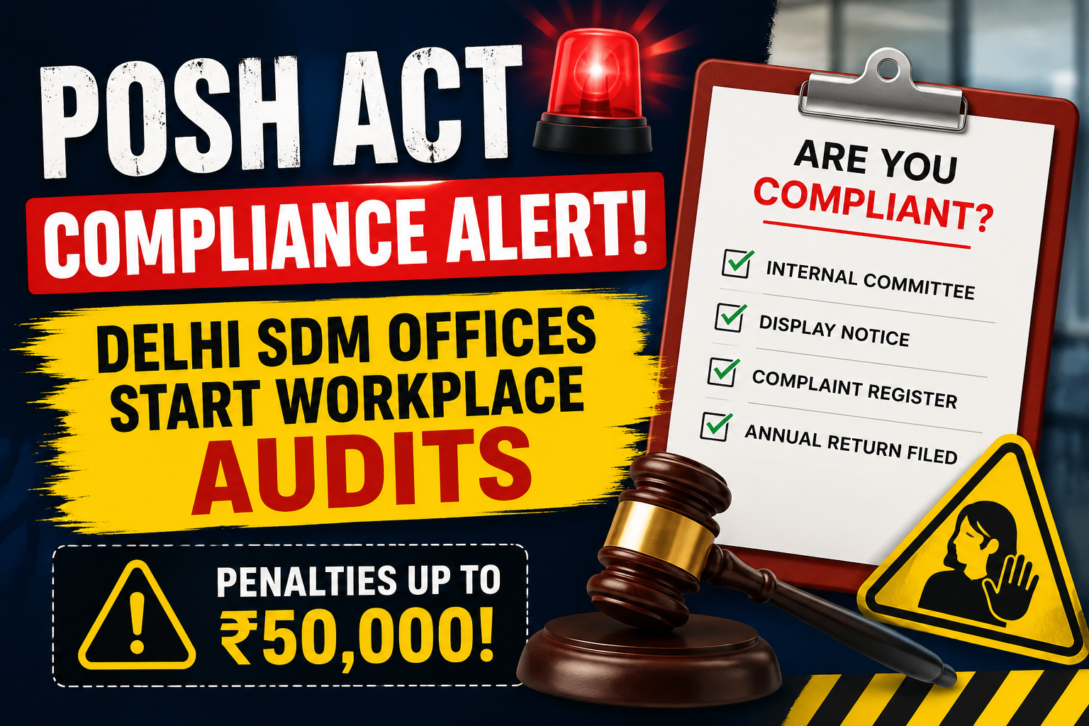 POSH Act Compliance in Delhi: Are You Prepared for a Workplace Compliance Audit?